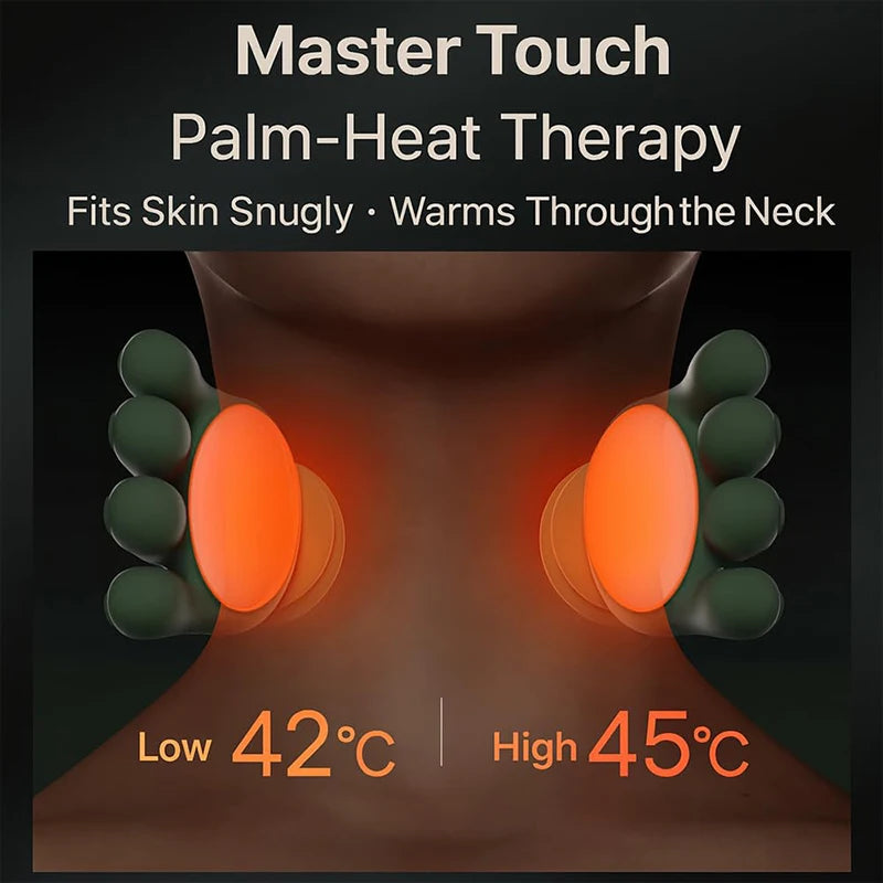 Masajeador Eléctrico Cervical y de Hombros con Calor.