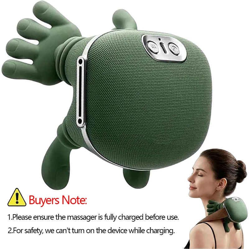 Masajeador Eléctrico Cervical y de Hombros con Calor.