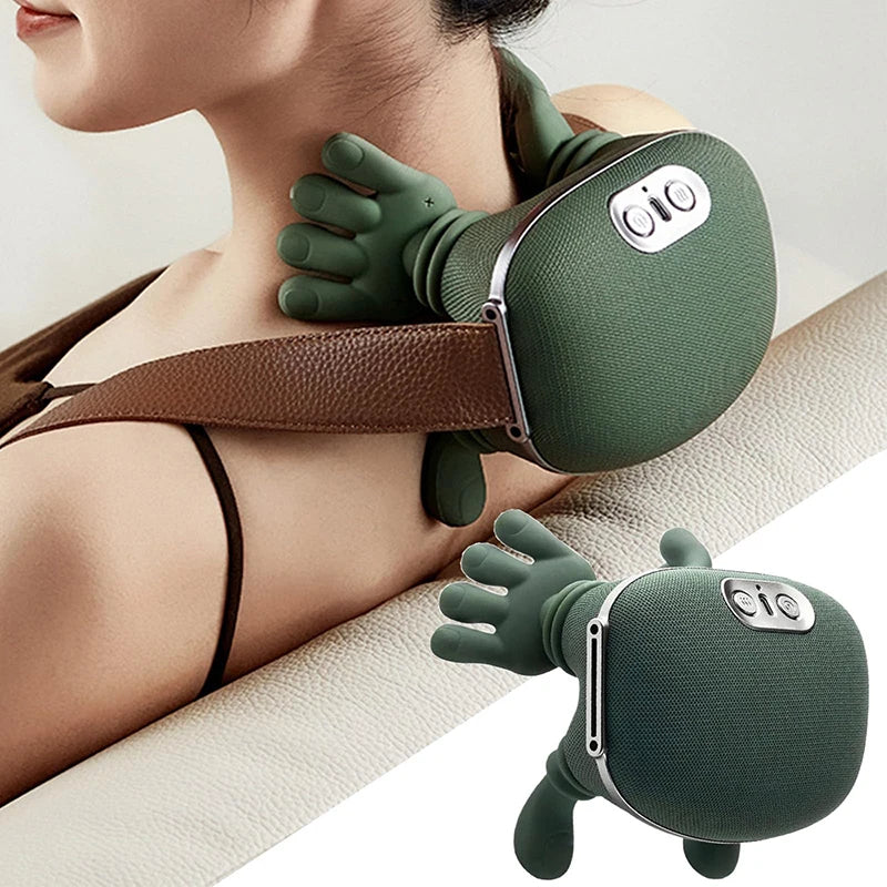 Masajeador Eléctrico Cervical y de Hombros con Calor.